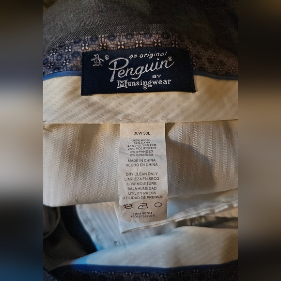 Mens Penguin Slacks 36x30L - Picture 2 of 3